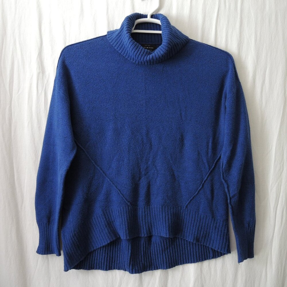 4/$25 Lucky Brand Turtleneck Sweater Blue Size Medium